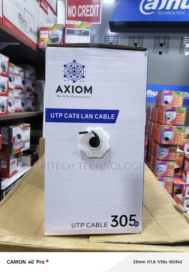 Axiom 305m Cat6 Network Cable Utp Indoor (Black) · Photo 4
