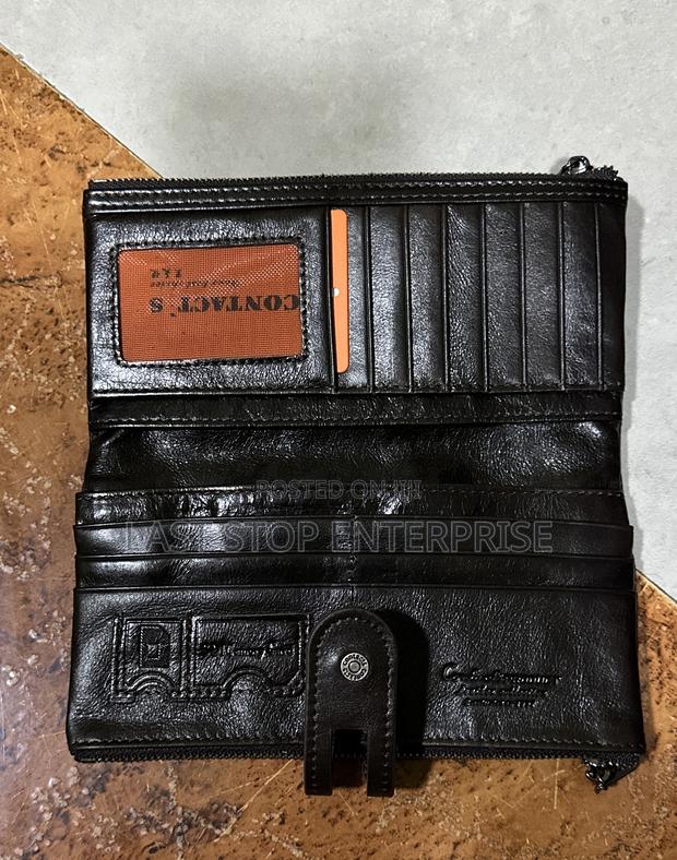 Genuine Coffee Brown Leather Wallet photo 3