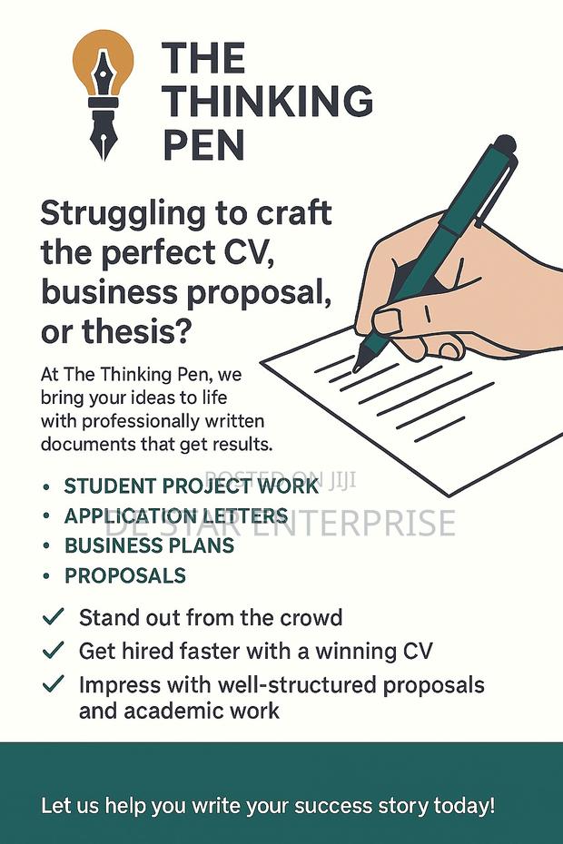Writing Services: Cvs, Projects, Proposals More · Photo 2