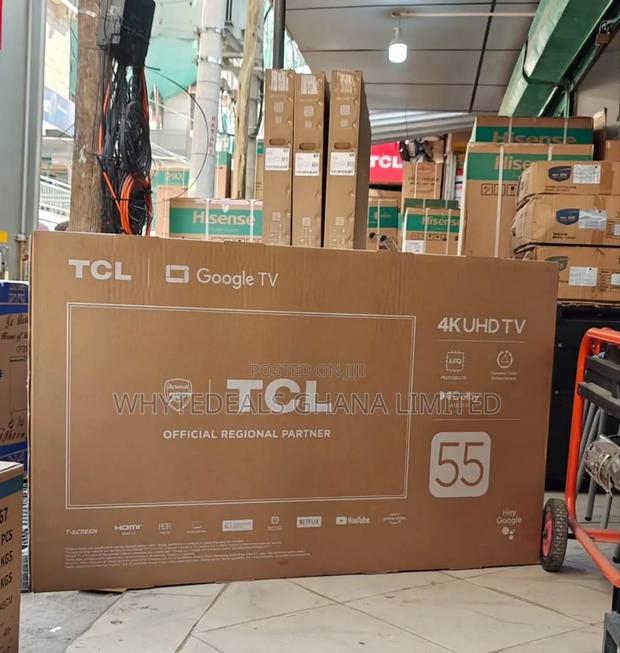 Tcl 55′′ Uhd 4k Smart Wi-fi Hdr|Voice Control|Frameless 2025