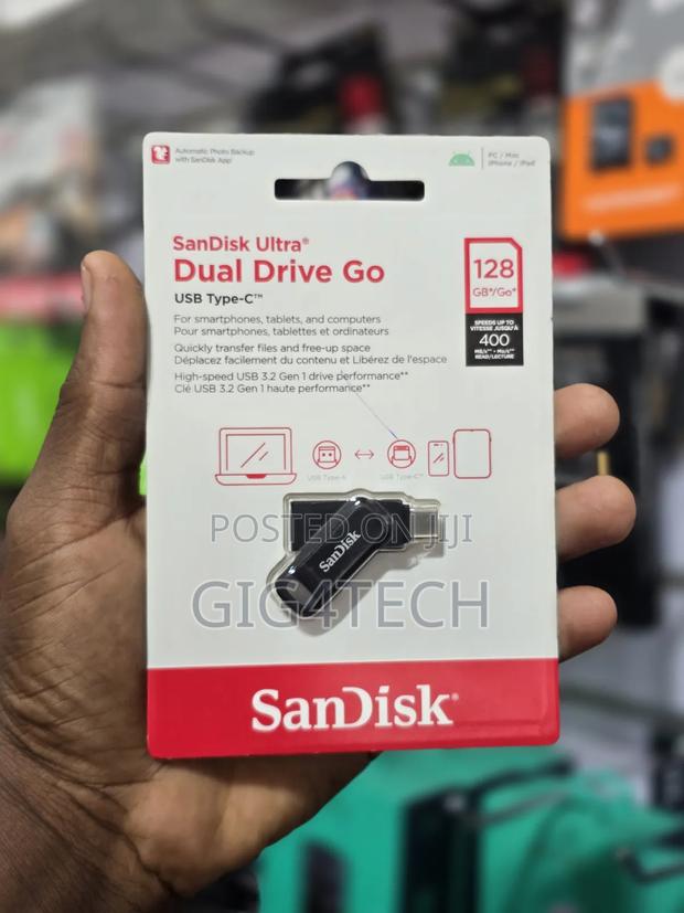 Sandisk Ultra Dual Drive Go Otg Usb Type-C 128gb - Black · Photo 2