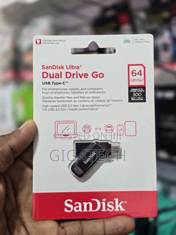 Sandisk Ultra Dual Drive Go Otg Usb Type-C 64gb - Black · Photo 2