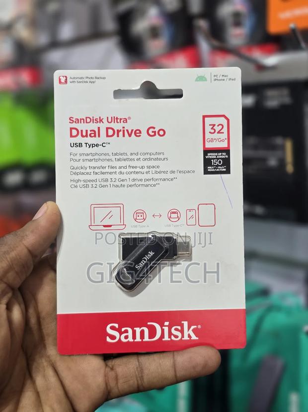 Sandisk Ultra Dual Drive Go Otg Usb Type-C 32gb - Black · Photo 2