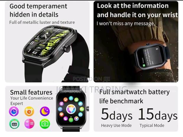 2.01" Curved Screen Smartwatch Men, Women, Bt Call, Ip68, photo 10