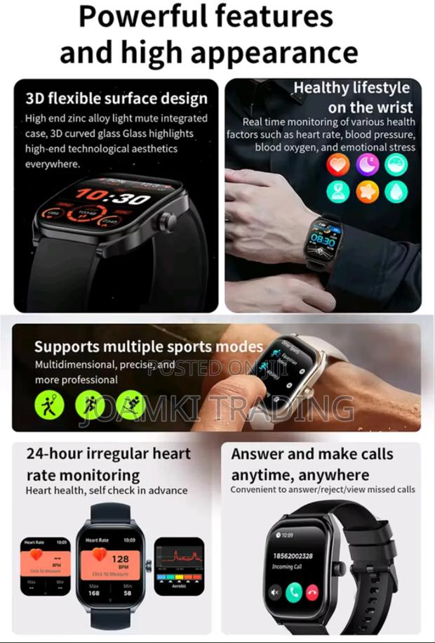 2.01" Curved Screen Smartwatch Men, Women, Bt Call, Ip68, photo 11