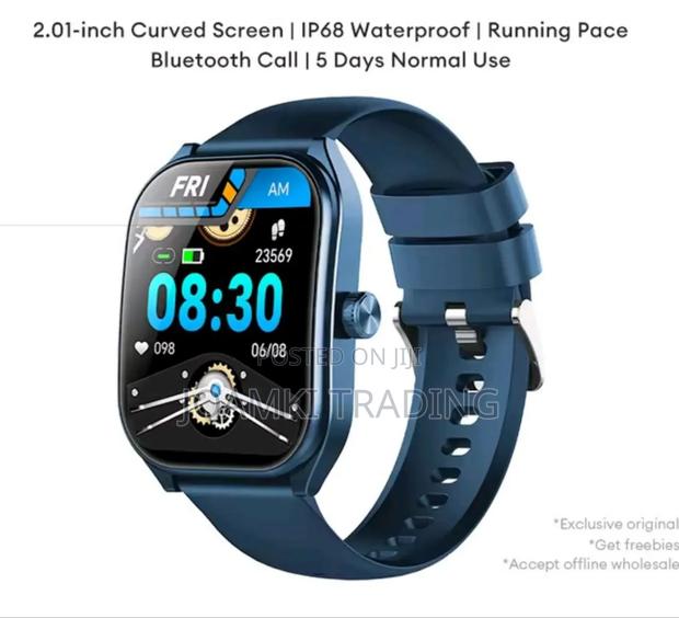 2.01" Curved Screen Smartwatch Men, Women, Bt Call, Ip68,
