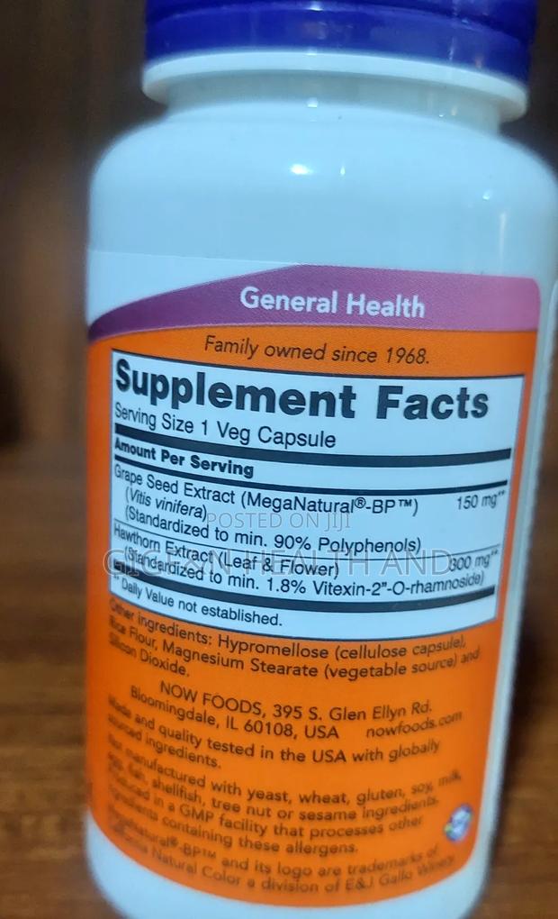 Now Foods, Blood Pressure Health, 90 Veg Caps photo 2