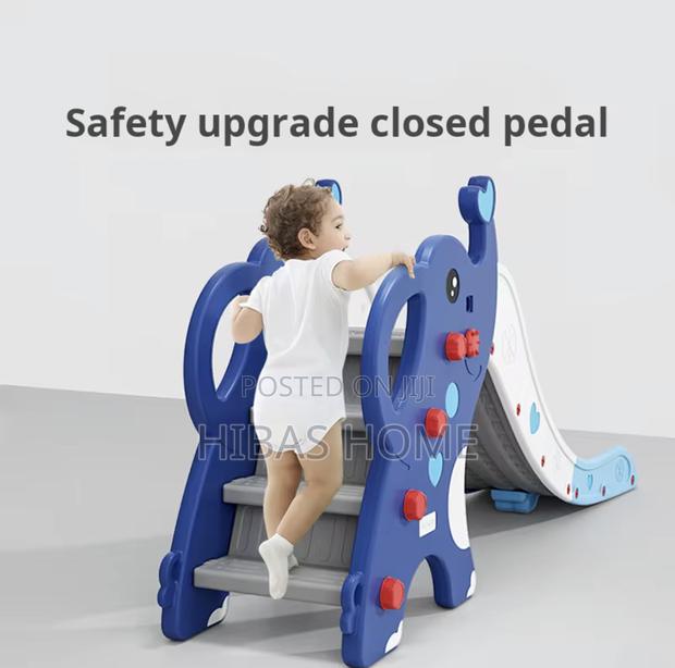 Kids Plastic Slide Green,Grey Yellow 191*45*87cm photo 2