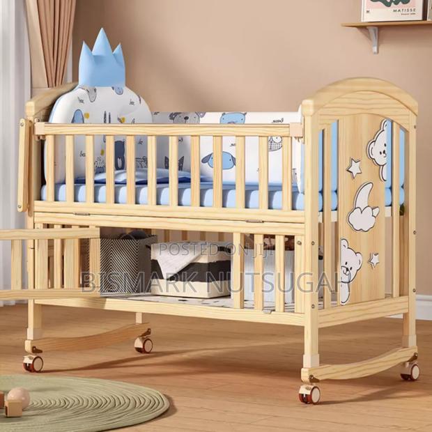 Modern Wooden Baby Cot Bed photo 5