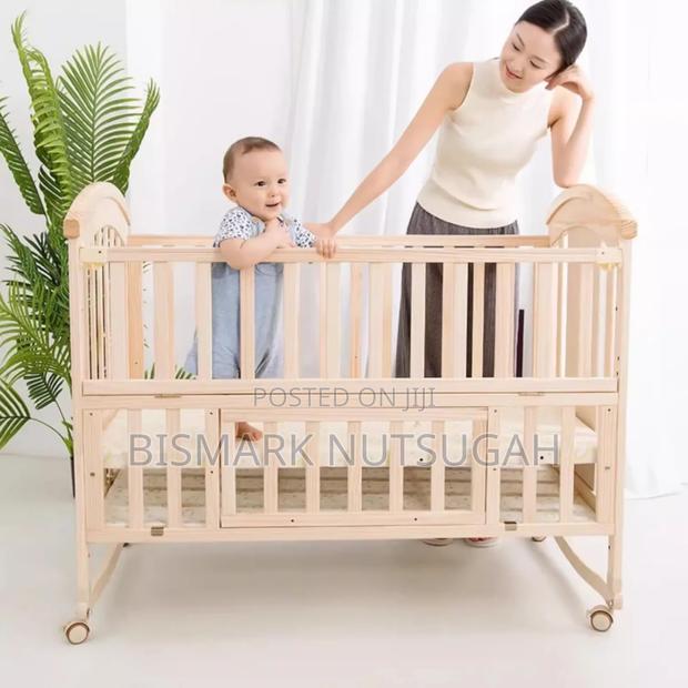 Modern Wooden Baby Cot Bed photo 2