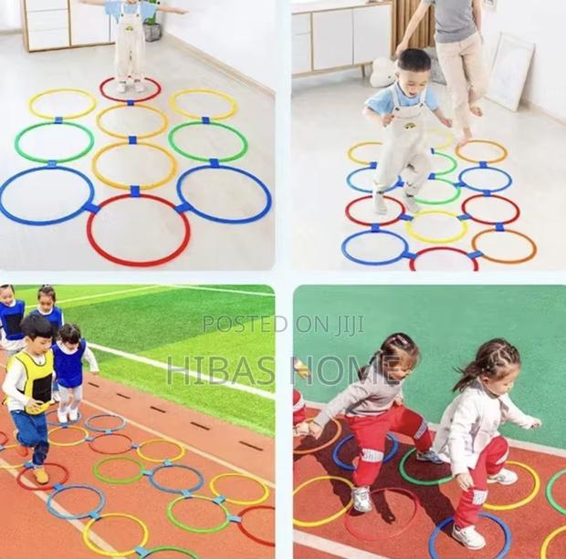 38cm Hopscotch Rings for Preschool Kindergarten Agility Toy