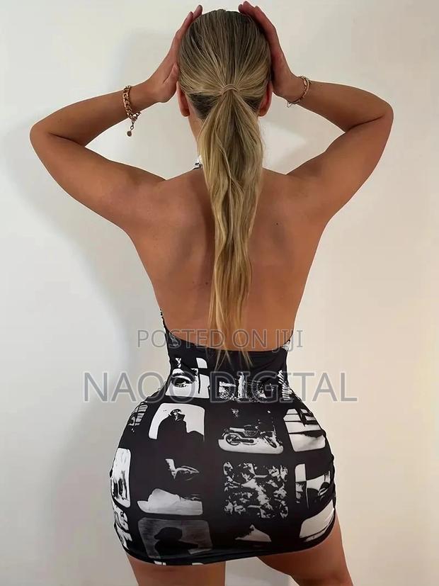 Chic Women's Backless Halter Mini Dress photo 3