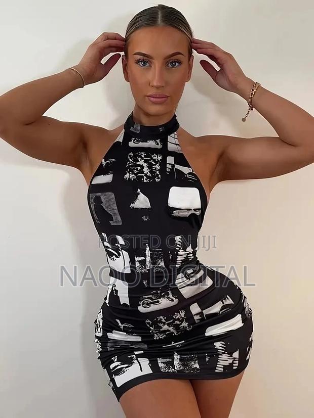 Chic Women's Backless Halter Mini Dress photo 4