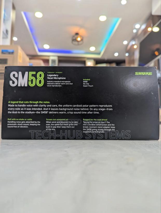 Shure Sm58 Pro XLR Dynamic Microphone photo 2