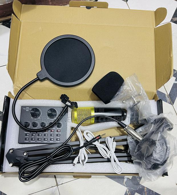V8 Sound Card /Professional Condenser Mic