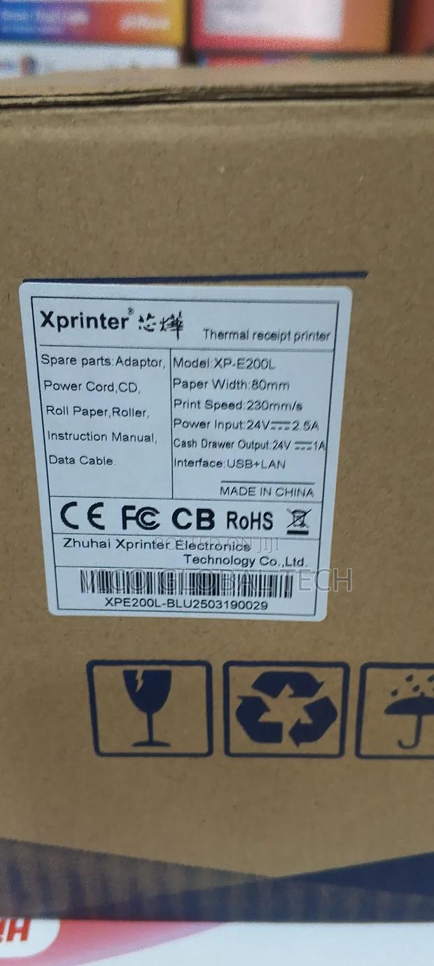 Xprinter Xp-e200l Thermal Receipt Printer 80mm Usb+Lan photo 7