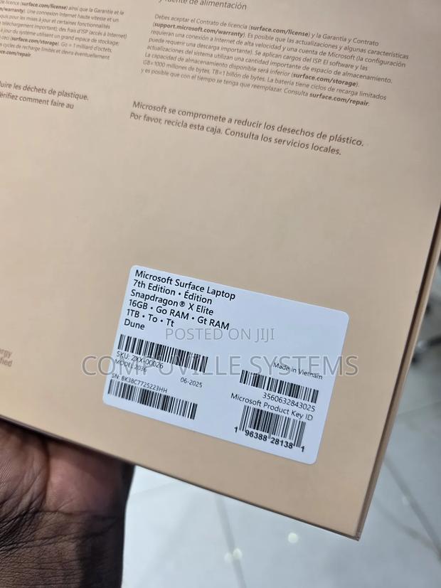 New Microsoft Surface Laptop 7 16GB Qualcomm Snapdragon X Elite SSD 1T · Photo 1