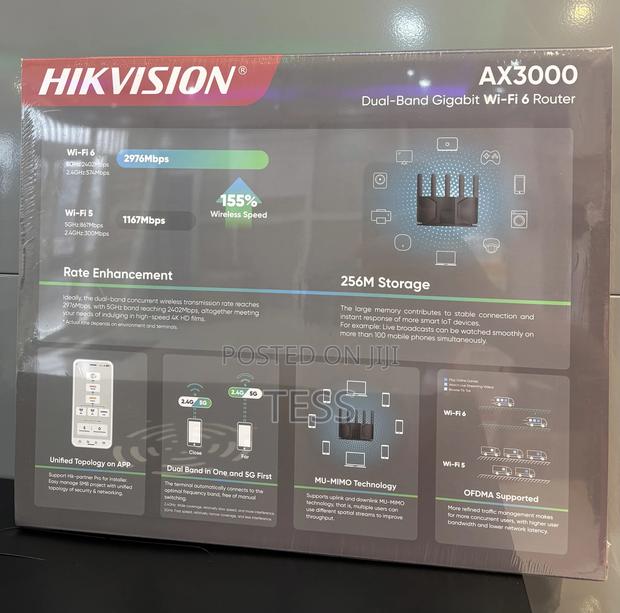 Hikvision Wifi Router Dual Band Gigabit Ax3000 Ds-3wr30x-V · Photo 4