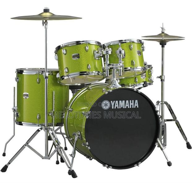 Yamaha Lemon Green 5-Piece Drumset · Photo 2