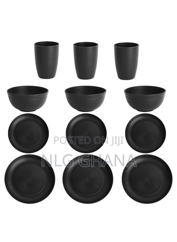 12pcs Eco-Friendly Wheat Straw Dinnerware Bowl. Tvx28028 · Photo 1