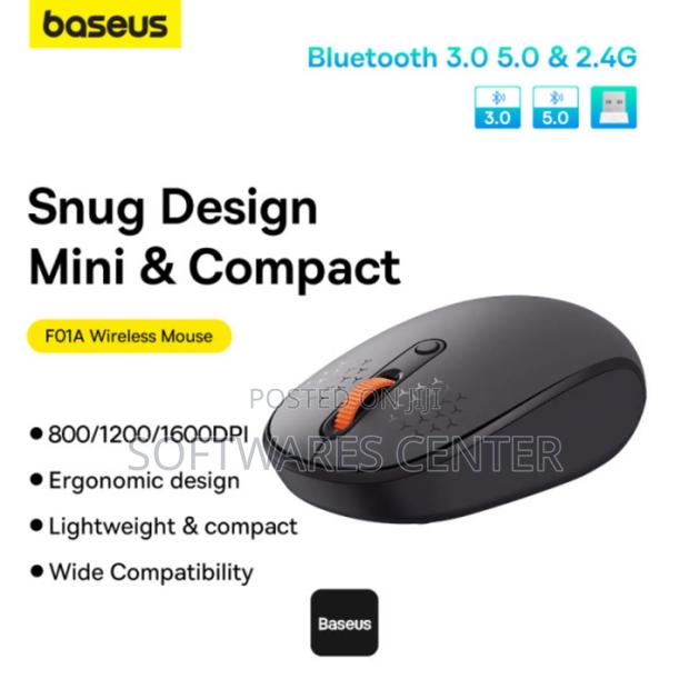 Baseus F01b Wireless Mouse (2.4ghz + Bluetooth 3.0+5.0) · Photo 3