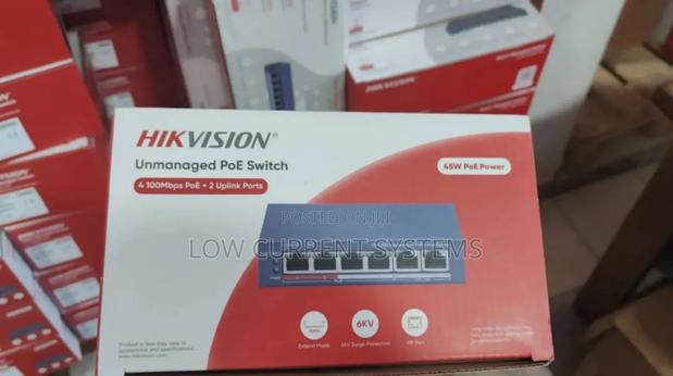 Hikvision 4port Switch 2 Uplink Fast Ethernet Unmanaged · Photo 2