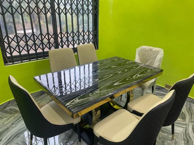 Classic And Well Designed 6 Seater Marble Dining