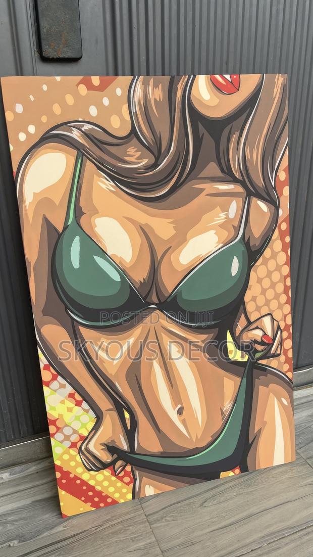 Original Canvas Material Woman Art Decor photo 2
