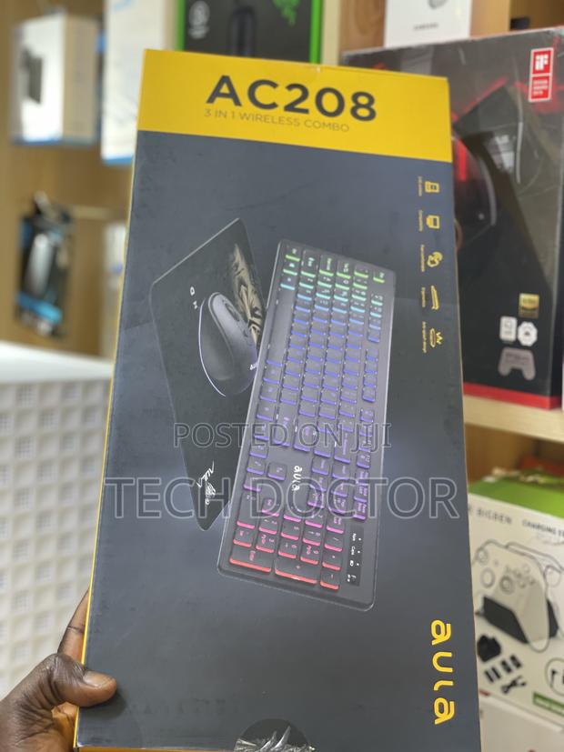 Aula Wireless Keyboard and Mouse Combo RGB Backlight