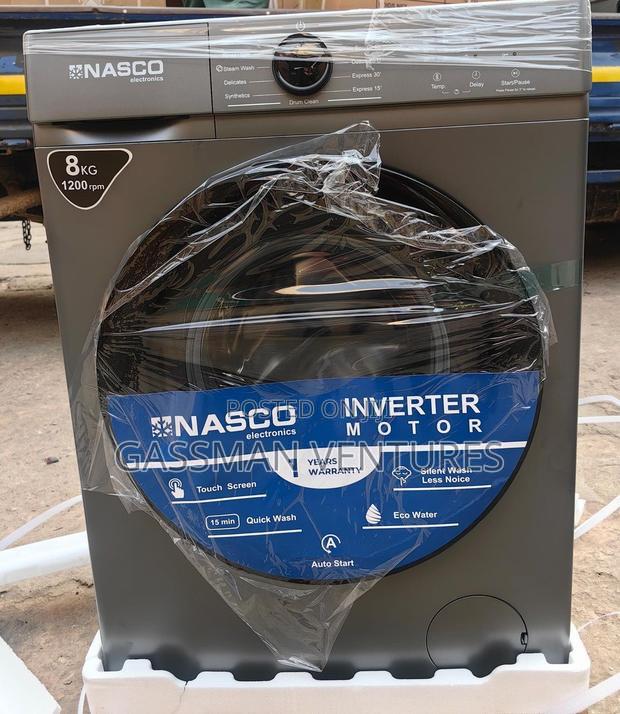 Nasco 8kg Front Load Inverter Motor Washing Machine