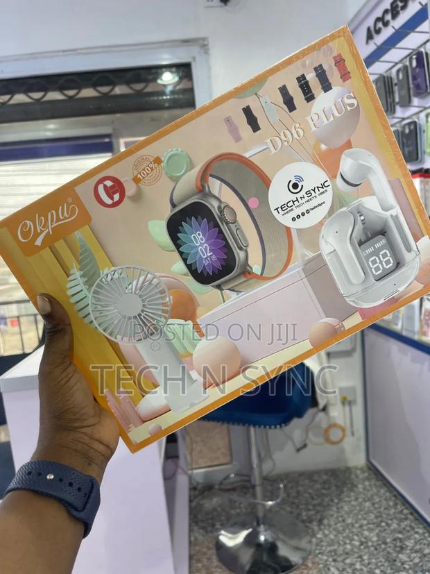 D96 Plus Watch,Ear Buds and Accessories