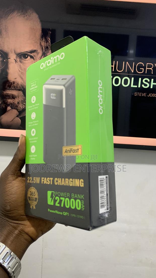 Oraimo Powernova Qf1 27000 22.5w Power Bank photo 2