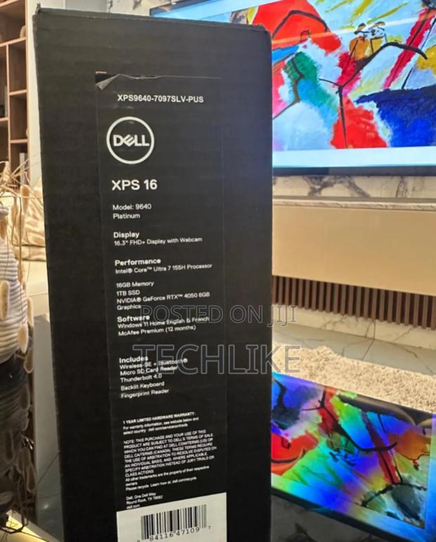 New Laptop Dell XPS 16 9640 16GB Intel Core Ultra 7 SSD 1T photo 2