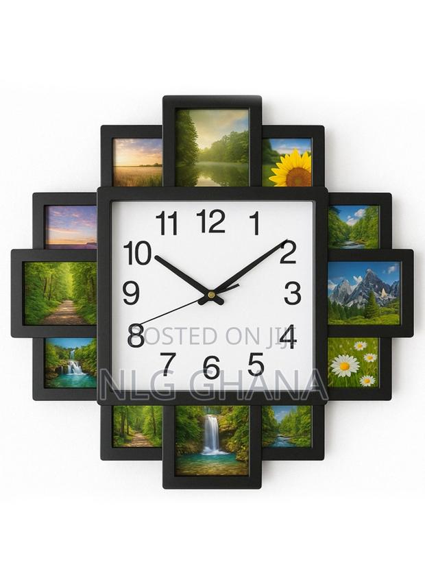 2-in-1 16inch Plastic Photo Frame Wall Clock. Tvx25039 · Photo 1