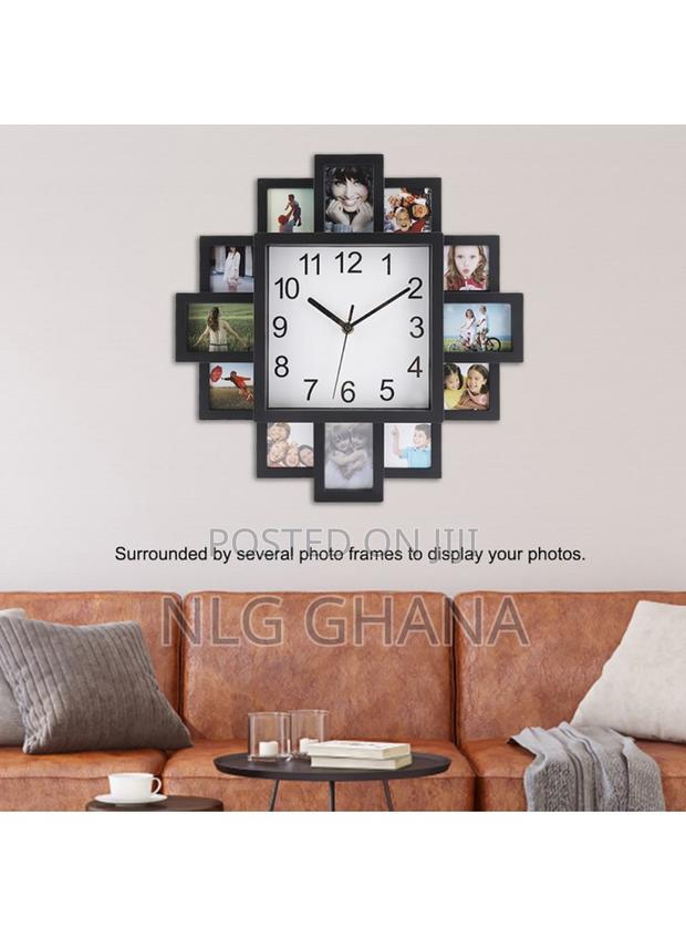 2-in-1 16inch Plastic Photo Frame Wall Clock. Tvx25039 · Photo 2