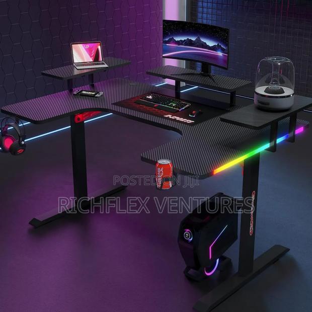 RGB Pro Gaming Office Studio Desk · Photo 1