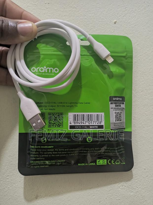 Oraimo Robustline 2a Usb-a-to-Lightning 1m Cable · Photo 4