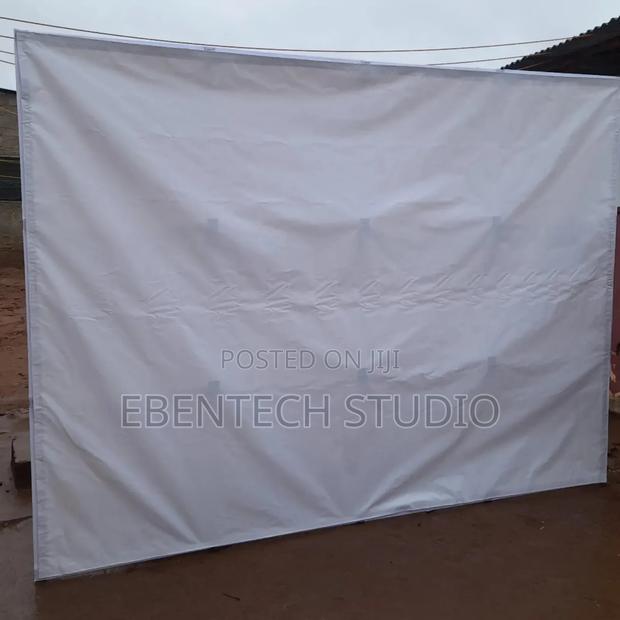 Large Projector Screen With White Background for Rent