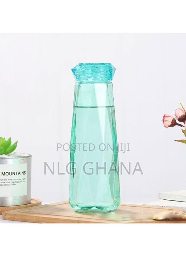 400ml Glass Water Bottle Diamond-Shaped Beverage. Tvx8194 · Photo 2