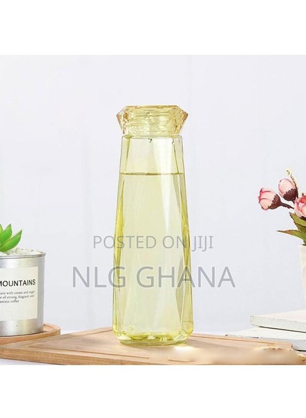 400ml Glass Water Bottle Diamond-Shaped Beverage. Tvx8194 · Photo 4