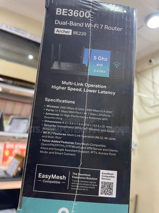 Archer Be220 Be3600 Dual-Band Wi-Fi 7 Router photo 3