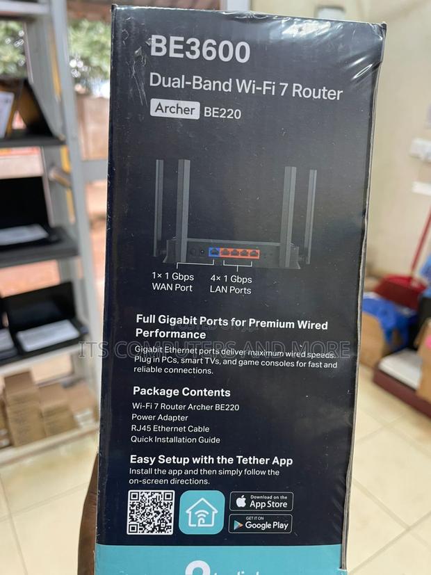 Archer Be220 Be3600 Dual-Band Wi-Fi 7 Router photo 4