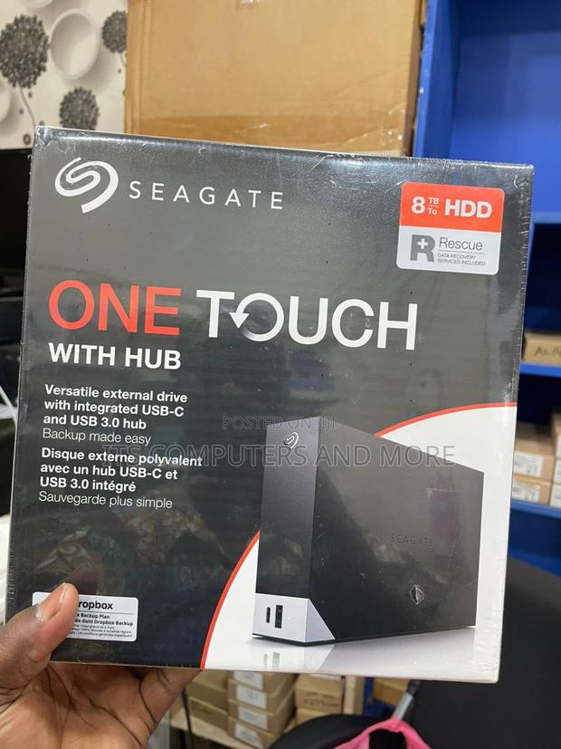 8tb Seagate One Touch External HDD