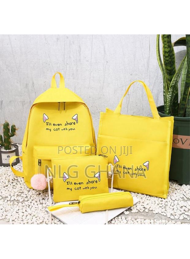 4pcs Casual Student School Backpack Set Tote. Tvx27690 · Photo 1