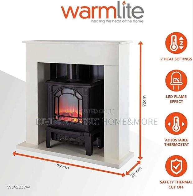 Warmlite Ealing Compact Electric Room Heater/Fireplace photo 3