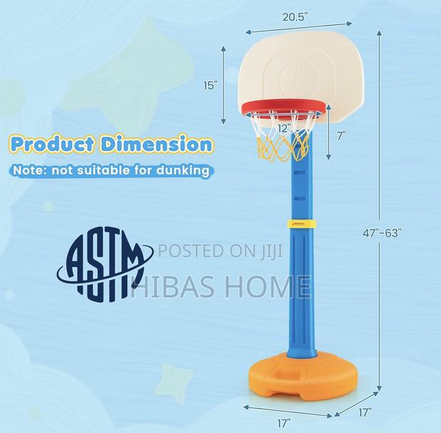Height Adjustable Kids Basket Ball Stand 152*53*45cm photo 6
