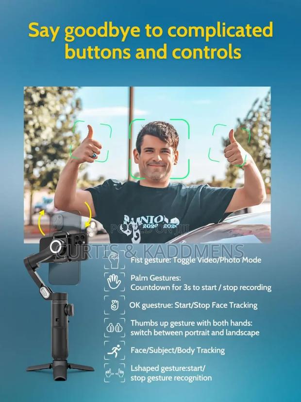 Aochuan Smart X Pro 3-Axis Gimbal Stabilizer for Phones photo 3