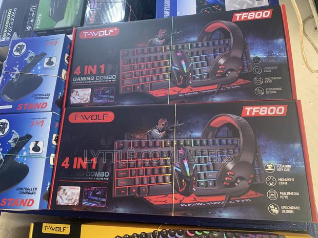 T-Wolf 4in1 Wired Gaming Keyboard Combo With Backlight · Photo 3