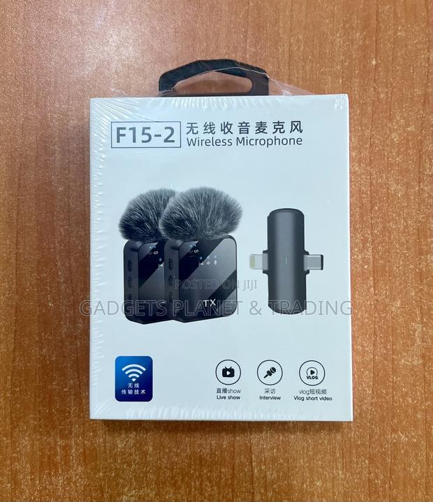 2 in 1 Wireless Lapel Microphone for iPhone Android- F15-2 · Photo 3