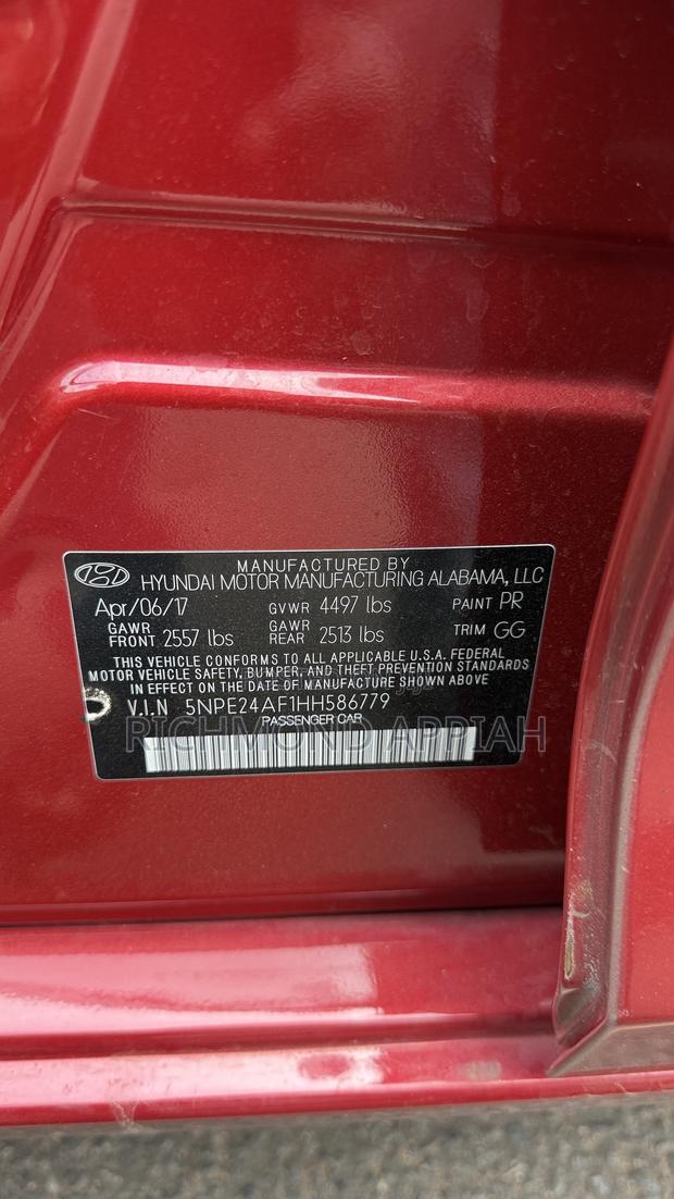 Hyundai Sonata 2017 Red